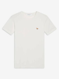 Maison Kitsune MAISON KITSUNE/(W)PROFILE FOX PATCH FITTED TEE-SHIRT メゾン キツネ トップス カットソー・Tシャツ ホワイト ブラック ネイビー【送料無料】