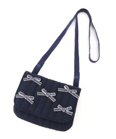 【SALE／30%OFF】petit main リボン2WAY移動ポケット ナルミヤオンライン 財布・ポーチ・ケース ポーチ ピンク ネイビー