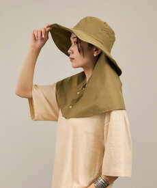 SALON adam et rope' 【追加・WEB限定】2WAYレイヤーハット[接触冷感・洗える・撥水・取り外し可能] サロン アダム エ ロペ 帽子 ハット ブラック ベージュ【送料無料】