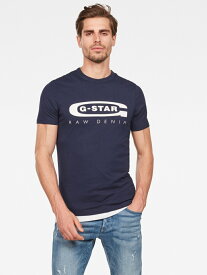【SALE／50%OFF】G-Star RAW 【公式ショップ】Graphic 4 Slim T-Shirt ジースターロゥ トップス カットソー・Tシャツ ネイビー