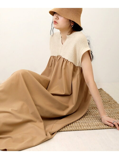 Bou Jeloud Web限定 ニット布帛コンビワンピース Rakuten Fashion 楽天ファッション 旧楽天ブランドアベニュー Cv0327