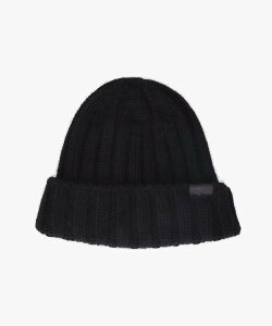 arth arth Cashmere Hvy Rib Watch / �A�[�X �I�[�o�[���C�h �X�q �j�b�g�X�E�r�[�j�[ �u���b�N �C�G���[ �x�[�W���y���������z