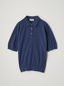 JOHN SMEDLEY Polo Shirt ｜ JILL ｜ 30G ジョンスメドレー トップス ニット ネイビー【送料無料】