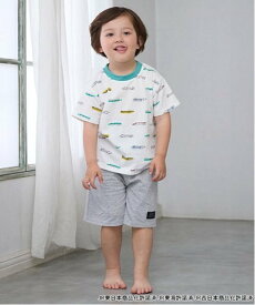 【SALE／60%OFF】petit main 【新幹線】BOYSパジャマ ナルミヤオンライン インナー・ルームウェア パジャマ ブルー ホワイト