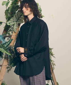 MAISON SPECIAL 4 Colors Chambray Washable Wool Prime-Over Shirt Coat ���]���X�y�V���� �g�b�v�X �V���c�E�u���E�X �O���[ �z���C�g �u���b�N�y���������z