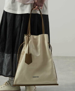 CONVERSE TOKYO CANVAS GATHERED TOTE BAG �R���o�[�X�g�E�L���E �o�b�O �g�[�g�o�b�O �u���b�N �x�[�W���y���������z