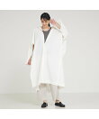 【YARMO/ヤーモ】オーバーサイズ ポンチョ シャツ