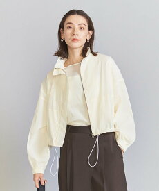 【SALE／30%OFF】BEAUTY&YOUTH UNITED ARROWS ナイロンブレンド ドロースト ショート ジャケット -ウォッシャブル- ビューティー＆ユース　ユナイテッドアローズ ジャケット・アウター ブルゾン・ジャンパー ホワイト ブラック ピンク【送料無料】