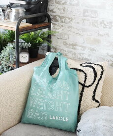 LAKOLE ロゴエコバッグ ラコレ バッグ エコバッグ・サブバッグ グリーン ブラック グレー ブルー オレンジ パープル