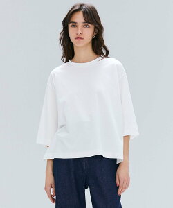 �ySALE�^30%OFF�zBEIGE, �y�􂦂�EGLOW 8�����f�ځzS.BABILA / �X���b�g�l�b�N�I�[�o�[�T�C�YT�V���c �x�C�W, �g�b�v�X �J�b�g�\�[�ET�V���c �u���b�N�y���������z