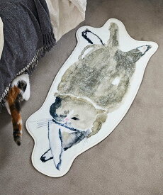 【SALE／30%OFF】studio CLIP ダイカットミニラグ[うちの猫博] スタディオクリップ インテリア・生活雑貨 カーペット・ラグ・マット
