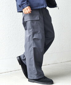 【SALE／40%OFF】SHIPS any SHIPS any:＜洗濯機可能＞裏起毛 ウォーム スマート ワイド イージー カーゴ パンツ◇ シップス パンツ カーゴパンツ グレー グリーン ネイビー【送料無料】