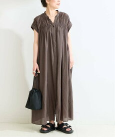 B.C STOCK 《S/Mサイズ展開》手洗い可 / ボイルタックワンピース ベーセーストック ワンピース・ドレス ワンピース イエロー ブラック ブラウン ブルー レッド【送料無料】