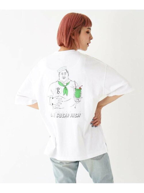 Base Station イラストレーター トチハラユミ 限定 バックプリント半袖tシャツ Rakuten Fashion 楽天ファッション 旧楽天ブランドアベニュー Df1330