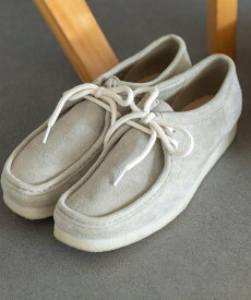 SHIPS 【SHIPS EXCLUSIVE】CLARKS: WALLABEE WHITE SOLE シップス シューズ・靴 ブーツ シルバー ブルー【送料無料】