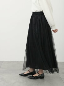 【SALE／50%OFF】Te chichi TERRASSE オーロラチュールスカート テチチ スカート その他のスカート ホワイト ブラウン ブラック
