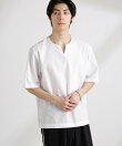 クールマックスリネン プルオーバーシャツ