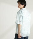 マーブルパターンシャツ 半袖