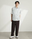 マーブルパターンシャツ 半袖