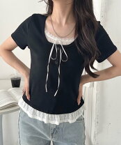 楽天市場】レース リボン（Tシャツ・カットソー｜トップス