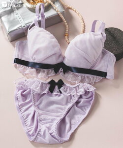 fran de lingerie ���}���`�b�N�ȃu��&�V���[�cSET�i�`�������{�����[��*�񂹋� �u�V�A�[�x�[���v �t�����f�����W�F���[ �C���i�[�E���[���E�F�A �u�����V���[�c�Z�b�g �z���C�g �s���N �p�[�v