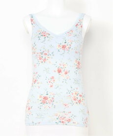 【SALE／30%OFF】KID BLUE (W)ジャスミンローズ カップ付キャミソール キッドブルー トップス キャミソール ホワイト ブルー【送料無料】