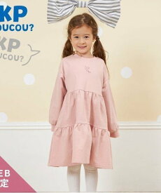 【SALE／50%OFF】KP KP coucou?(ケーピーククー)ふんわりワンピース(90~140) ナルミヤオンライン ワンピース・ドレス ワンピース ピンク ブルー パープル