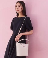 【SALE／30%OFF】TOCCA PETAL SILHOUETTE LEATHER BAG レザーバッグ トッカ バッグ ハンドバッグ ブラッ…