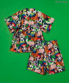 【SALE／30%OFF】BREEZE 【すっぽり着られる】ディズニーキャラクター トイ・ストーリー/甚平 エフオーオンラインストア 着物・浴衣・和装小物 浴衣 ブルー