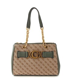 【SALE／30%OFF】GUESS (W)AVIANA Luxury Satchel ゲス バッグ トートバッグ グリーン ブラック グレー【送料無料】