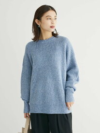 【SALE／69%OFF】Green Parks Petit Fleur ラメ&スパンコールニット 23AW グリーンパークス トップス ニット ホワイト グレー グリーン ブルー