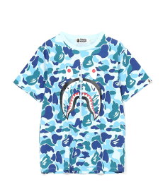 A BATHING APE ABC CAMO SHARK TEE ア ベイシング エイプ トップス カットソー・Tシャツ ブルー カーキ ピンク【送料無料】