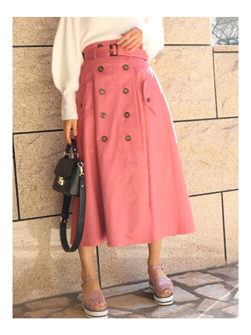 Dazzlin トレンチライクマキシスカート Rakuten Fashion 楽天
