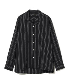 BEAMS PLUS MOJITO / ABSHINTH SHIRT Bar.2.0 Mole Stripe ビームス メン トップス シャツ・ブラウス ブラック【送料無料】