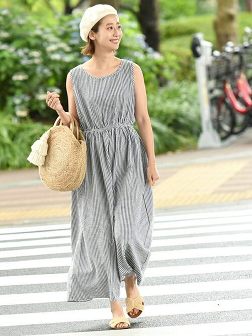 Coca シボ感ギンガムチェックノースリーブワンピース Rakuten Fashion 楽天ファッション 旧楽天ブランドアベニュー P