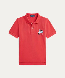 【SALE／50%OFF】POLO RALPH LAUREN (ボーイズ 2才~7才)スクーターエンブロイダリー コットン ポロシャツ ラルフローレン トップス ポロシャツ レッド【送料無料】