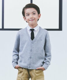 COMME CA ISM ベーシック ニット カーディガン (100-130cm) コムサイズム トップス カーディガン ブラック ネイビー グレー