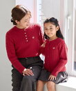 【KIDS/キッズ】【BEVERLY HILLS POLO CLUB別注】ケーブルニットカーディガン
