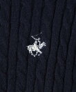 【KIDS/キッズ】【BEVERLY HILLS POLO CLUB別注】ケーブルニットカーディガン