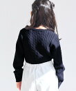 【KIDS/キッズ】【BEVERLY HILLS POLO CLUB別注】ケーブルニットカーディガン