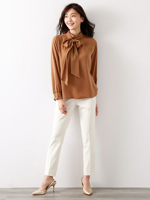 Amaca キュートサテンボウタイブラウス Rakuten Fashion 楽天ファッション 旧楽天ブランドアベニュー Bn4335