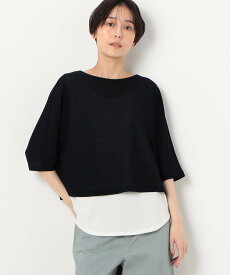 COMME CA 【レイヤード】ジョーゼットジャージーセットTシャツ コムサ トップス カットソー・Tシャツ【送料無料】