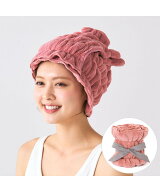 Francfranc ヘアドライタオル ダークピンク フランフラン インテリア・生活雑貨 タオル ピンク