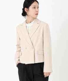 【SALE／50%OFF】STRAWBERRY-FIELDS テーラードジャケット ストロベリーフィールズ ジャケット・アウター ノーカラージャケット グレー ピンク【送料無料】