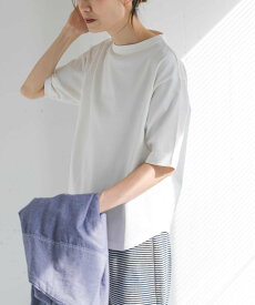 【SALE／20%OFF】URBAN RESEARCH DOORS FORK&SPOON ボトルネックショートスリーブTシャツ アーバンリサーチドアーズ トップス カットソー・Tシャツ ブラウン ホワイト ベージュ ネイビー