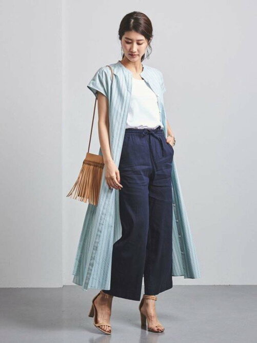 United Arrows Ltd Outlet Uwsc C R ストライプ バンドカラー シャツワンピース Rakuten Fashion 楽天ファッション 旧楽天ブランドアベニュー Ce5336