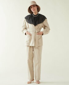 【SALE／60%OFF】martinique martinique/ワンタックハイウエストパンツ マルティニーク パンツ その他のパンツ ブラウン ホワイト ブラック【送料無料】