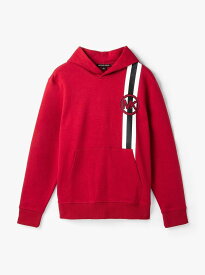 【SALE／75%OFF】MICHAEL KORS RACING STRIPE HOODIE ニット マイケル・コース トップス カットソー・Tシャツ レッド【送料無料】