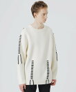 【UNISEX】ポイントスレッドクルーネック