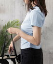 サイドギャザーtシャツ 半袖トップス夏服